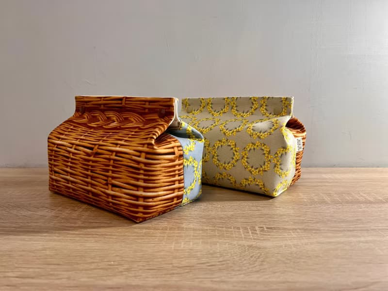 【現貨】午後藤籃 Afternoon Basket雙拼款收納套/2色