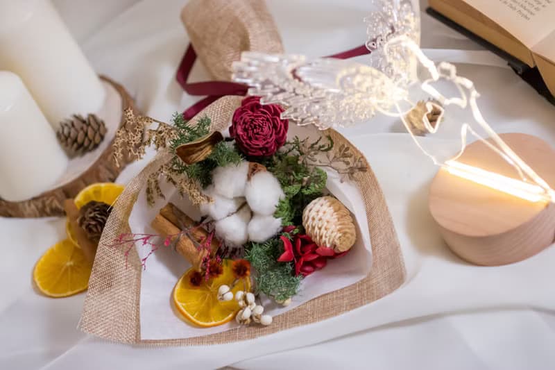 經典 - 聖誕小花束 | 乾燥花束 | 聖誕禮物