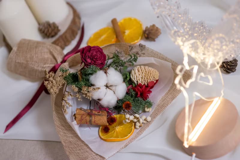 經典 - 聖誕小花束 | 乾燥花束 | 聖誕禮物