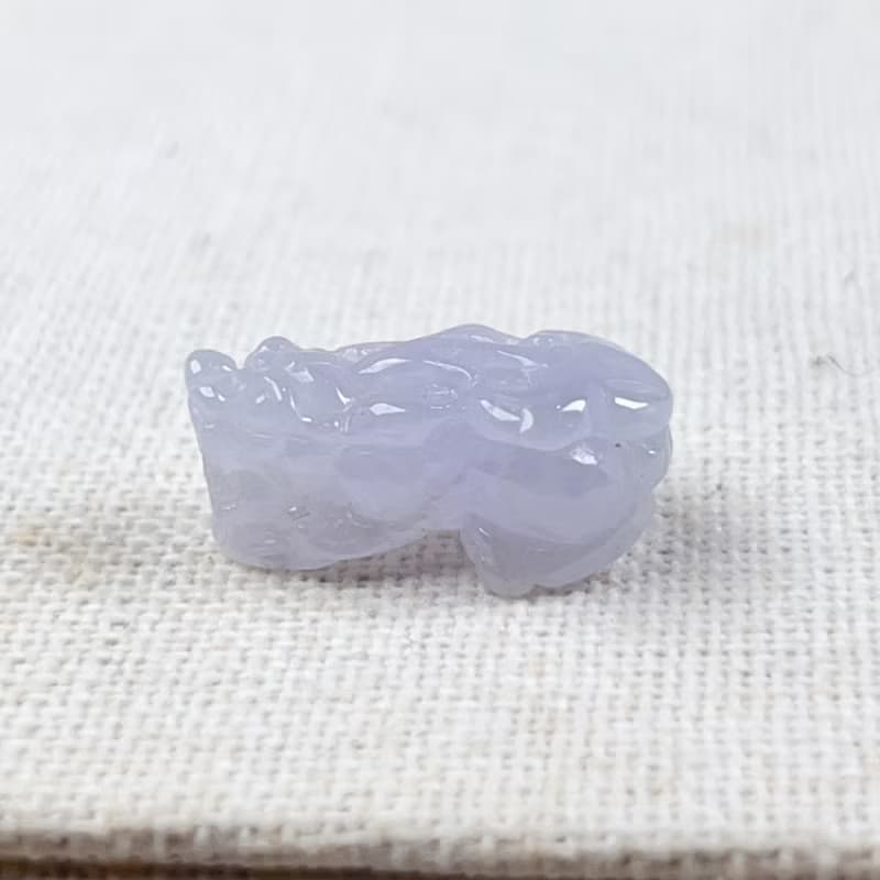 【招財神獸】冰種紫羅蘭翡翠貔貅 | 天然緬甸玉翡翠A貨 | 送禮