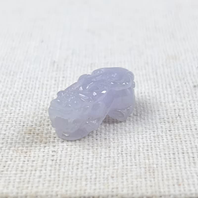 【招財神獸】冰種紫羅蘭翡翠貔貅 | 天然緬甸玉翡翠A貨 | 送禮
