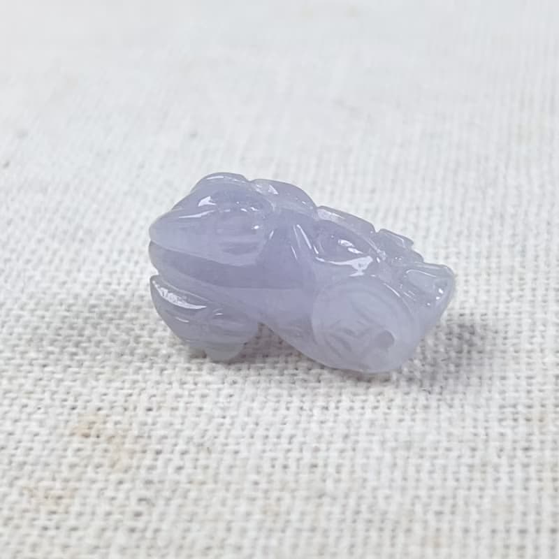 【招財神獸】冰種紫羅蘭翡翠貔貅 | 天然緬甸玉翡翠A貨 | 送禮