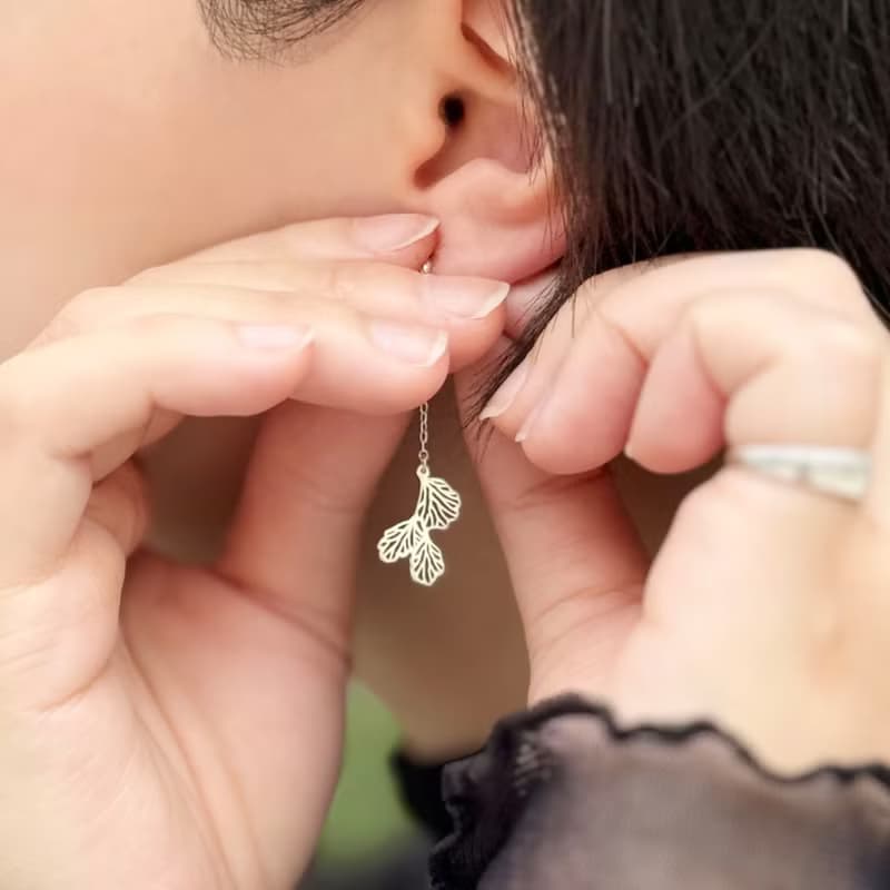 蕨雅純銀耳環 | 飾品 耳環 純銀 925 母親節 女生禮物  女友 耳針