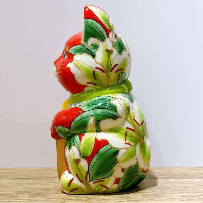 【赤華燦輝】日本清水燒招財貓 | 赤地 - 卡薩布蘭 特大