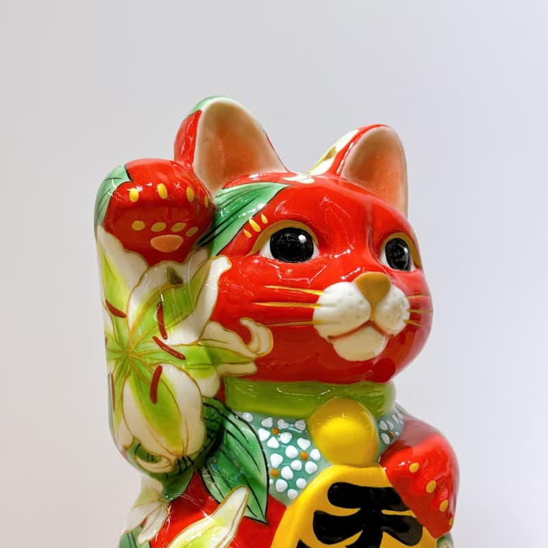 【赤華燦輝】日本清水燒招財貓 | 赤地 - 卡薩布蘭 特大