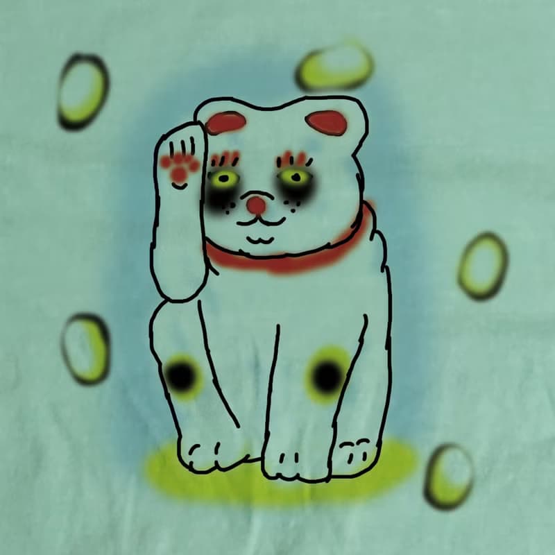 超時工作的招財貓 T - shirt