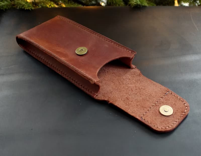Travel Watch Pouch watch storage travel watch case Genuine leather