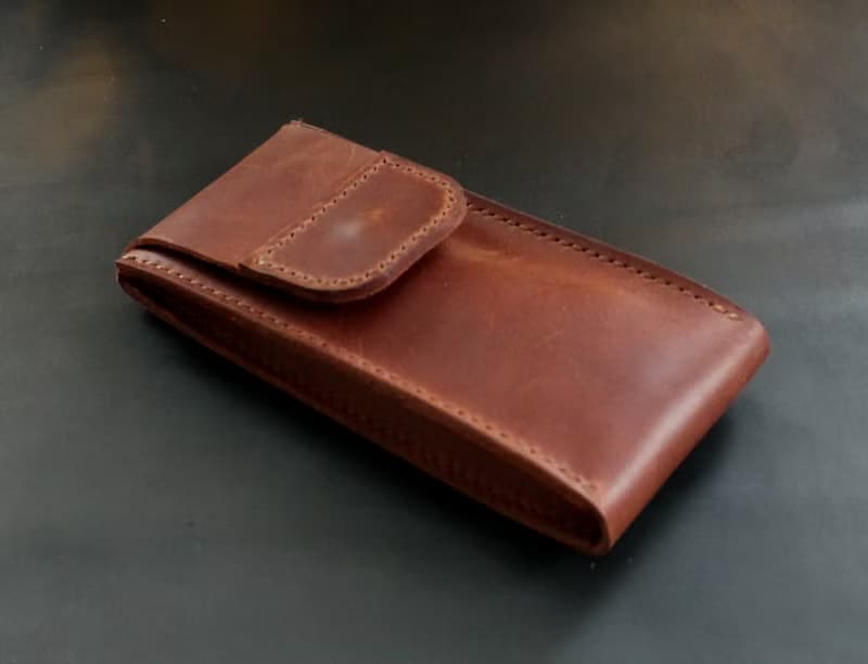 Travel Watch Pouch watch storage travel watch case Genuine leather