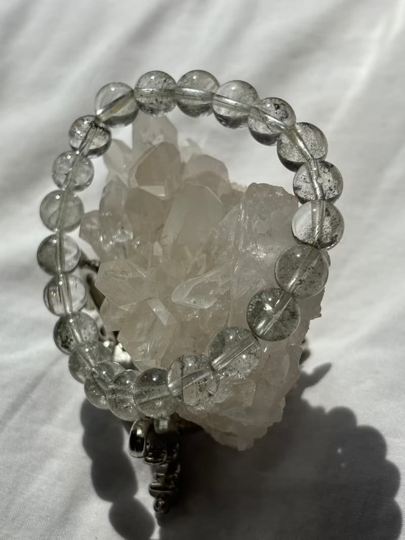 喜馬拉雅 白水晶 透體彩虹 刀刻紋 印記 白水晶簇 手握 今日和你