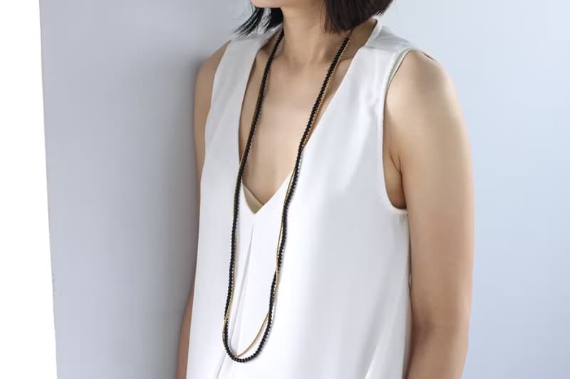 黑瑪瑙石流蘇長項鍊包裹手鍊