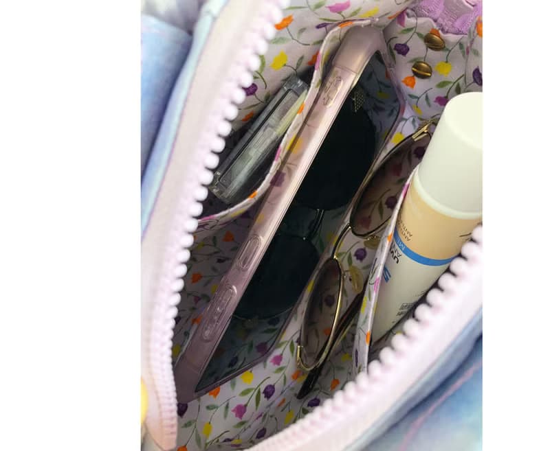 花火金魚 3way手提 斜背包 肩背包 女士 手作 紫 (小)