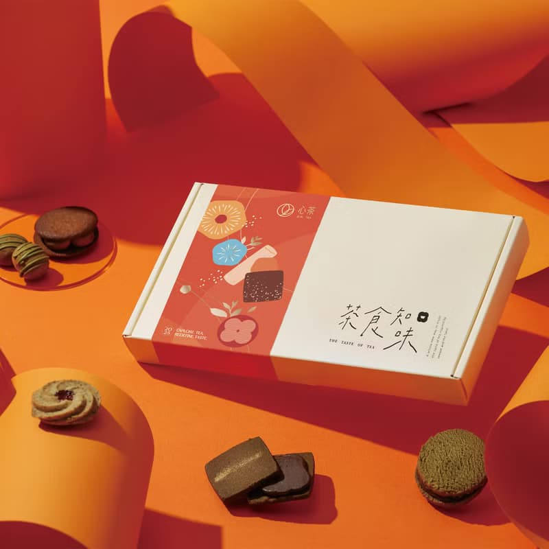 【心茶X七見櫻堂】茶點禮盒 | 濃茶系甜點 8入(伴手禮、附提袋)