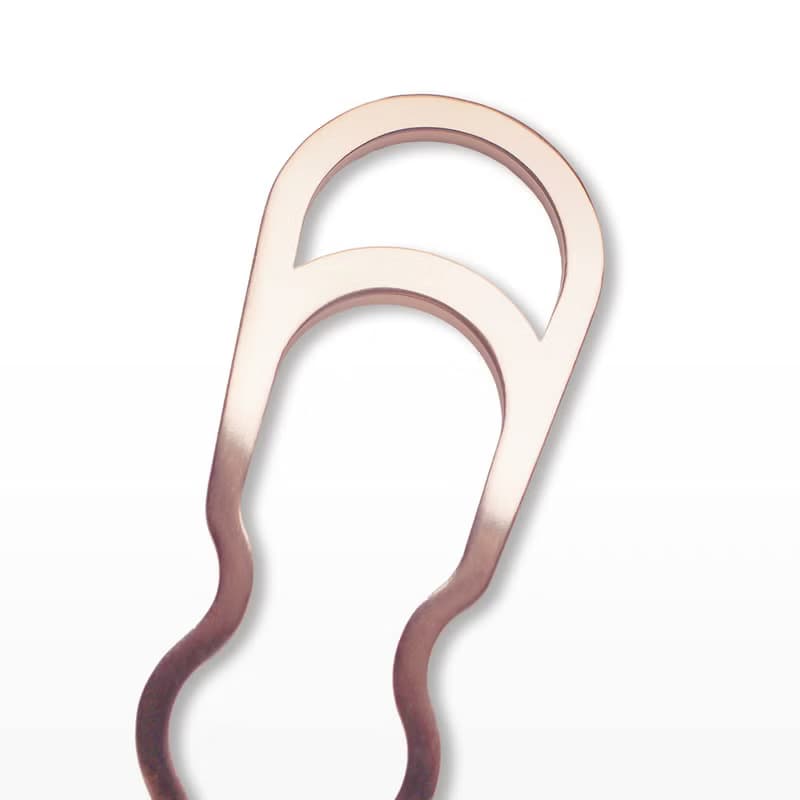 KANZASHI Hair pin 【Basic / Round / Pink Gold】