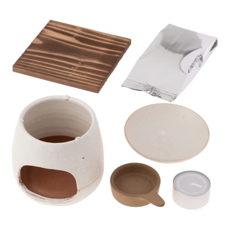 常滑燒茶香爐-茶具組-