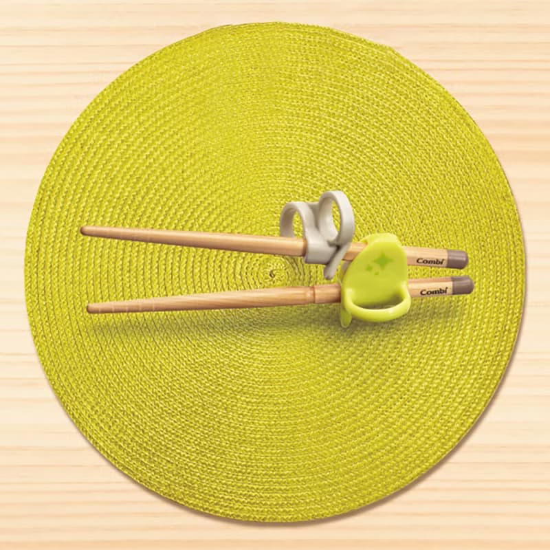 【combi】木製三階段彈力學習筷 (左手/右手, 附環保收納袋)