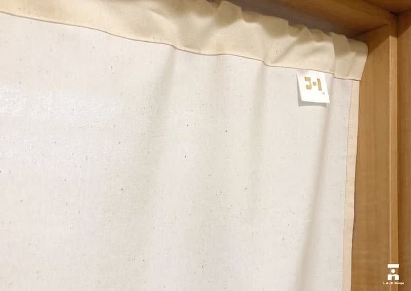 (多色款訂製專區) 流線山脈-有機棉絹印日式中門簾Organic Cotton