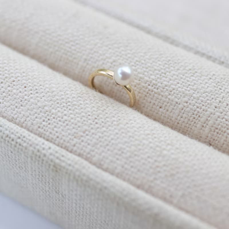 14K Natural Pearl Cuff 天然珍珠耳夾耳環