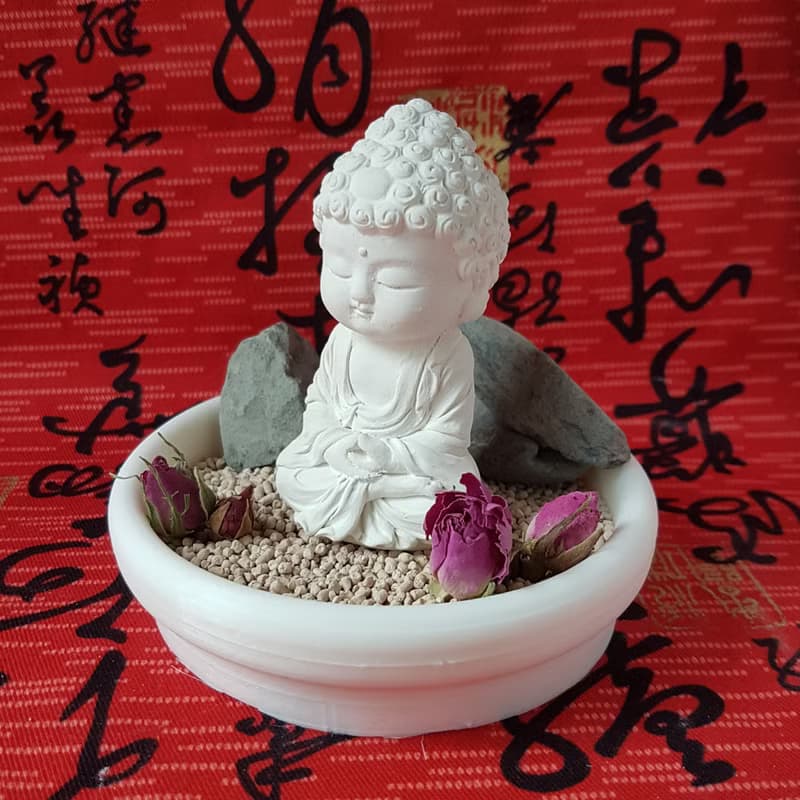 佛像公仔 淨念吉祥小佛之悟道 小盤套組 佛 吸濕 長輩禮 母親節