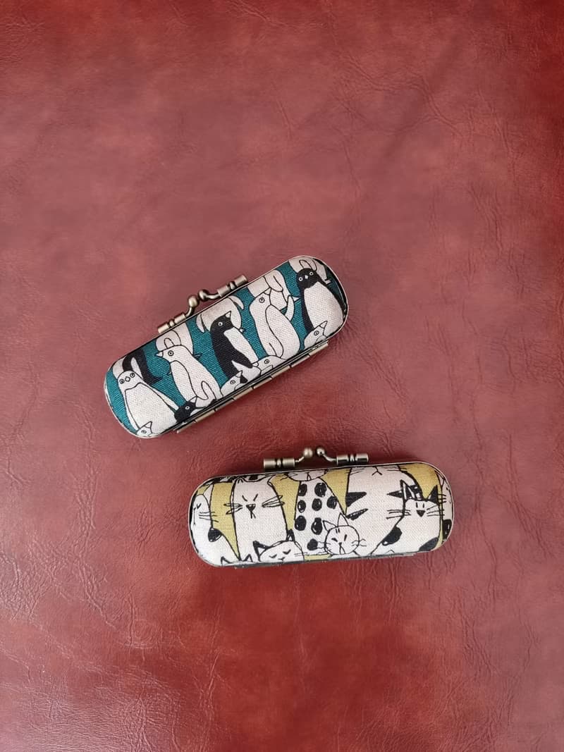 口金印章盒/企鵝/貓
