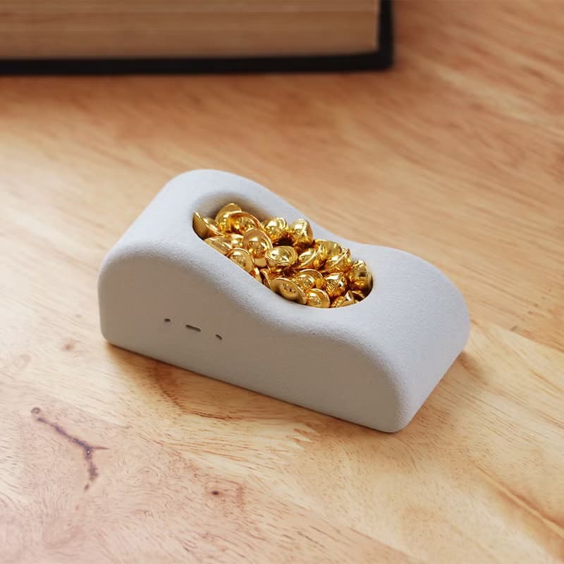 懵懵 金飯丸 I 雲形水泥器皿 含金元寶 辦公室小物 新裝上市