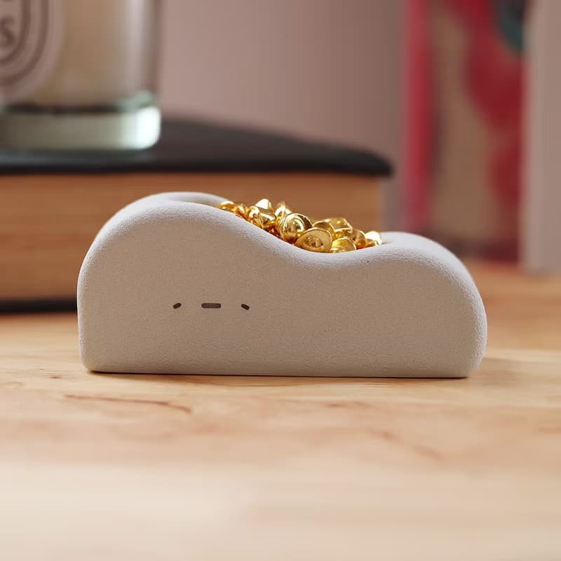 懵懵 金飯丸 I 雲形水泥器皿 含金元寶 辦公室小物 新裝上市