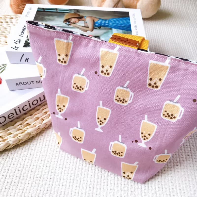 織女小水桶提袋-俏皮可愛防潑水提袋 多功能隨身手提午餐具袋