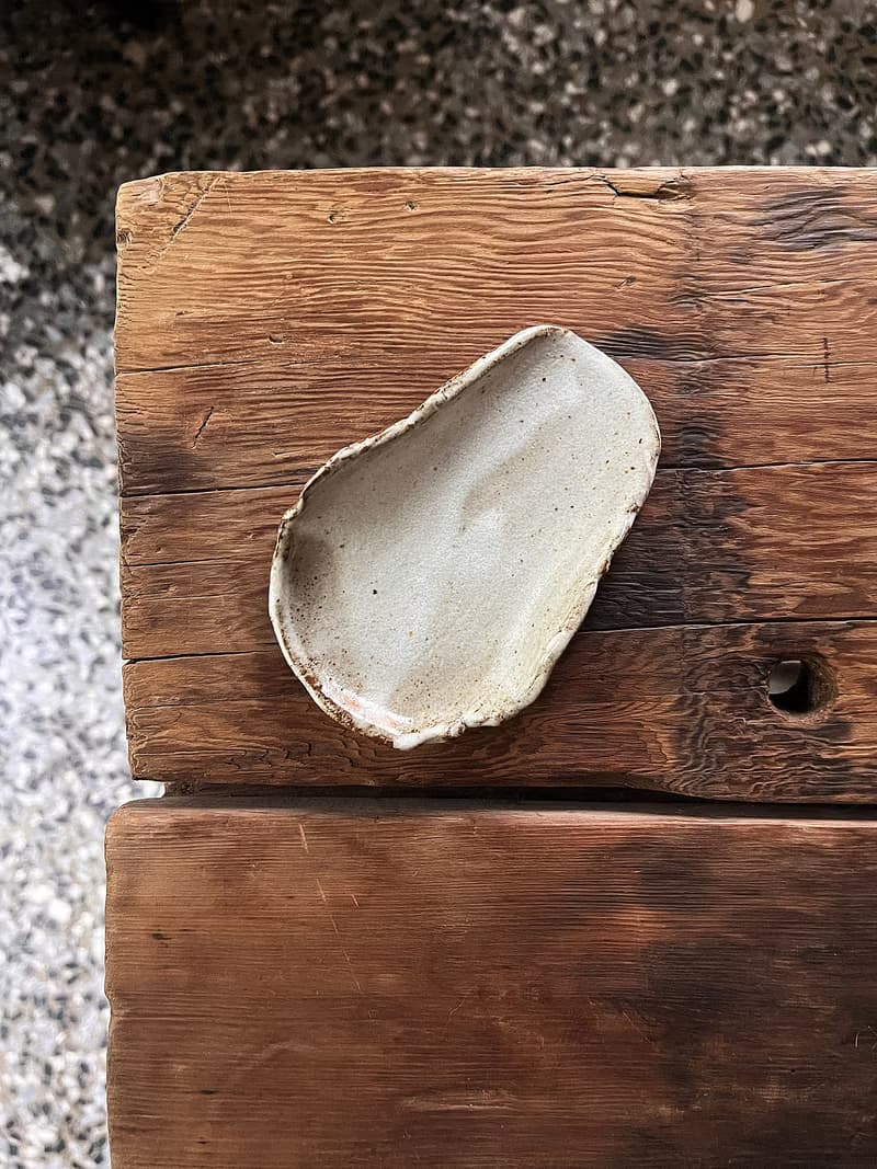 流白 茶則 香皿 零五 茶席 | 陶器皿