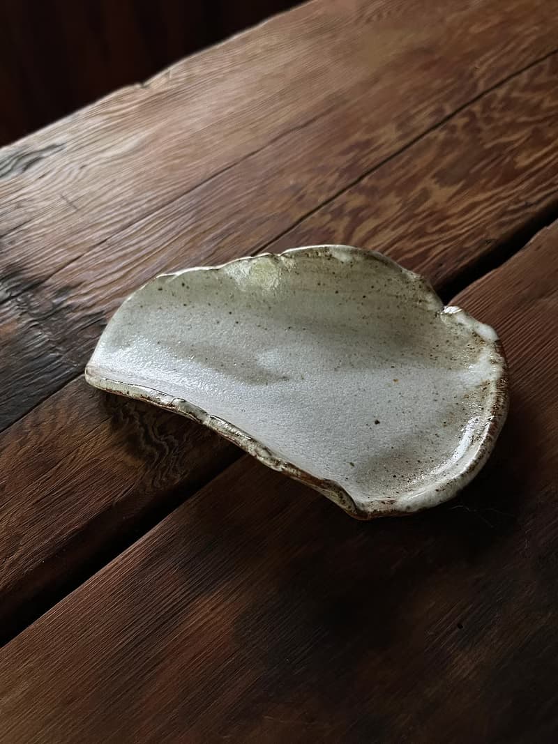 流白 茶則 香皿 零五 茶席 | 陶器皿