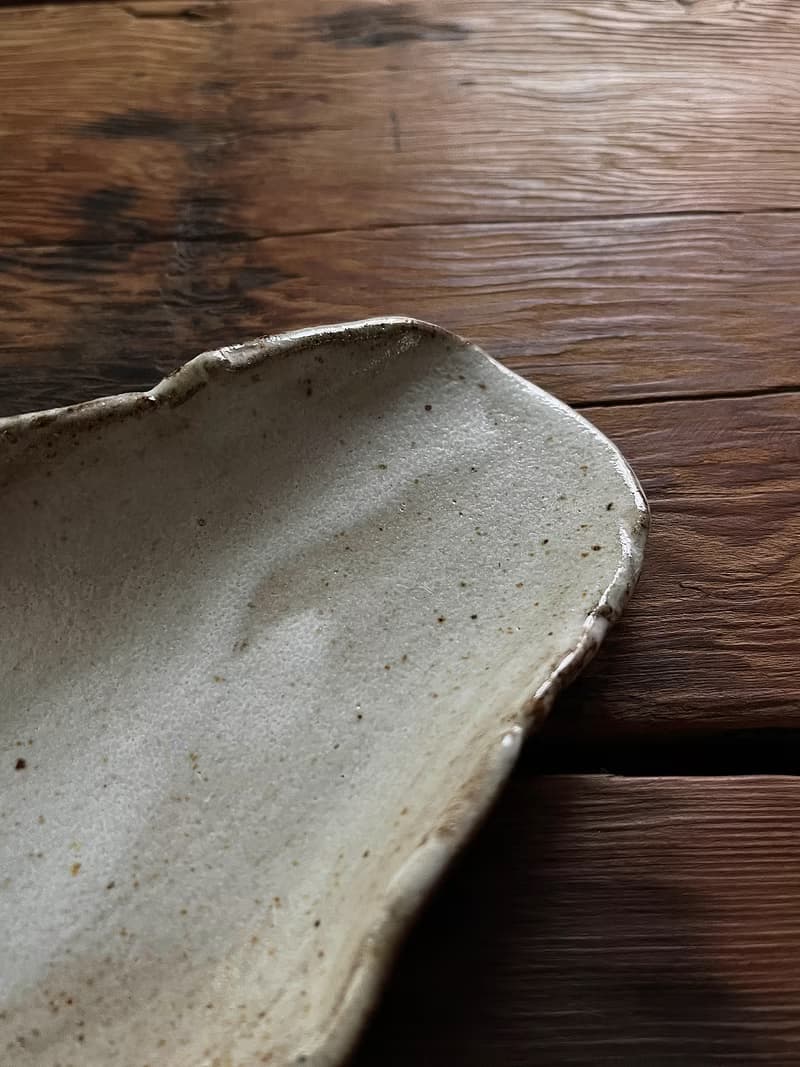 流白 茶則 香皿 零五 茶席 | 陶器皿