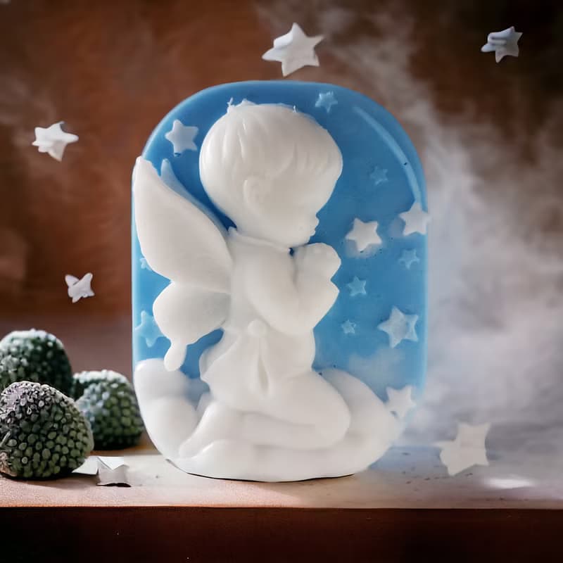 療癒系 祈禱天使Boy 精油香氛手工皂