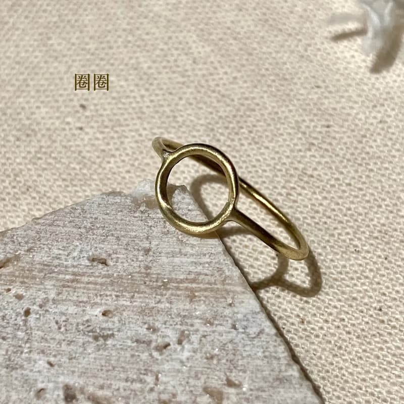 老林雜貨 | 黃銅線戒 設計款(海浪/扭結/蝴蝶餅/圈圈)