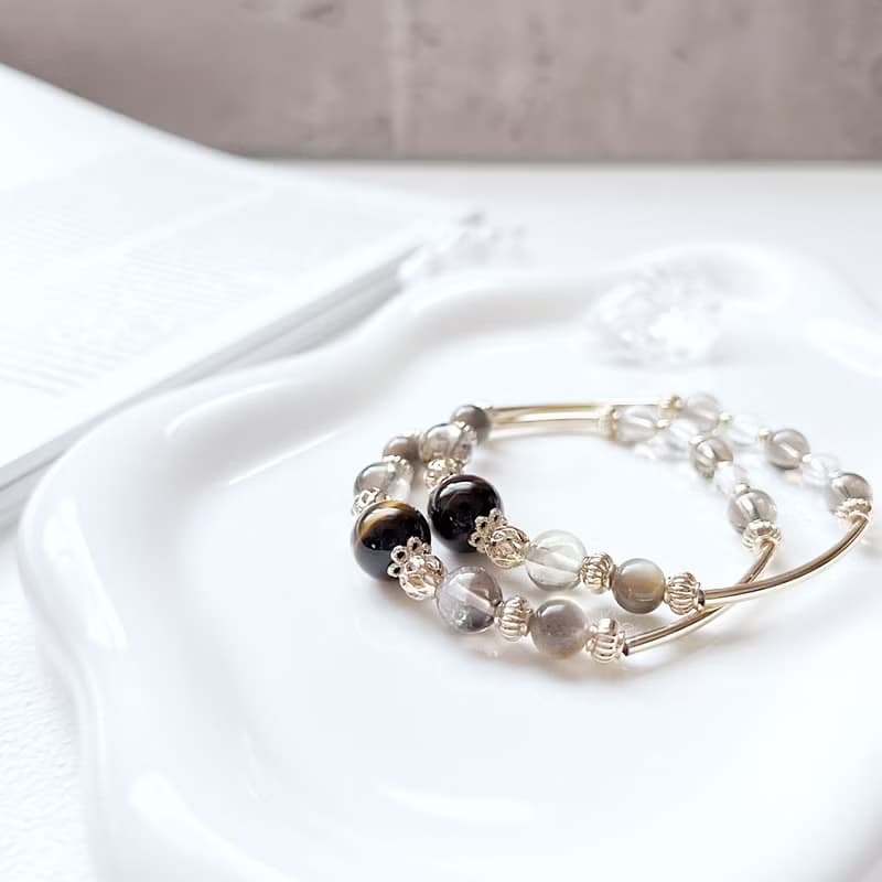 【天行者】虎眼石水晶碎石設計手鍊