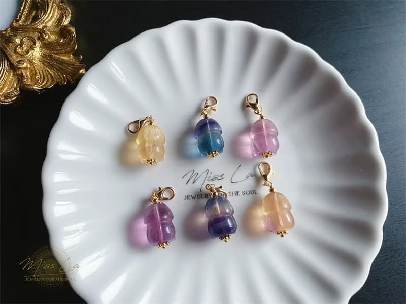 螢石 丁丁 招財 水晶 招桃花 招人緣 隨意扣 禮物 Fluorite