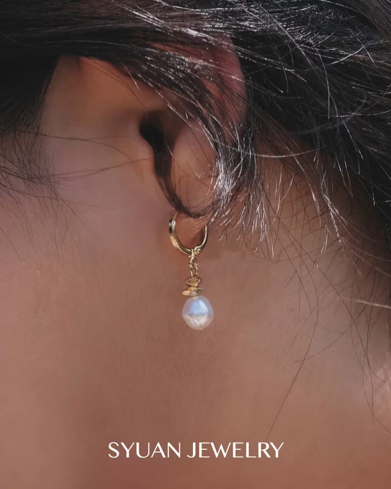 Heartline順著心的節奏 奧地利水晶珍珠耳環生日 禮物情人節