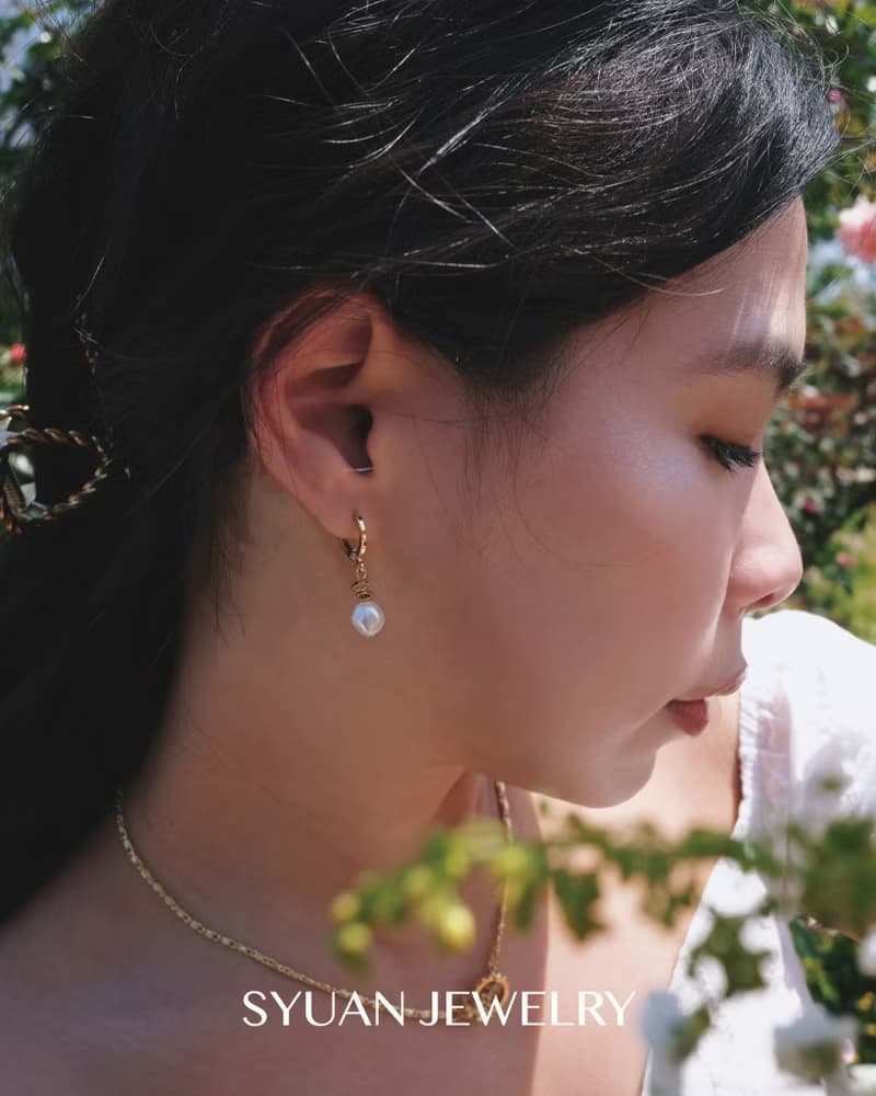 Heartline順著心的節奏 奧地利水晶珍珠耳環生日 禮物情人節