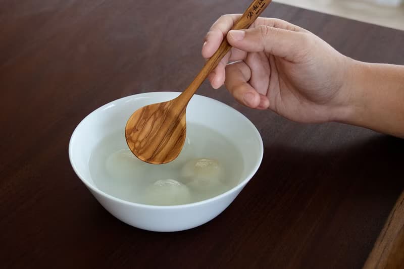 圓頭橄欖木湯匙19公分-單入