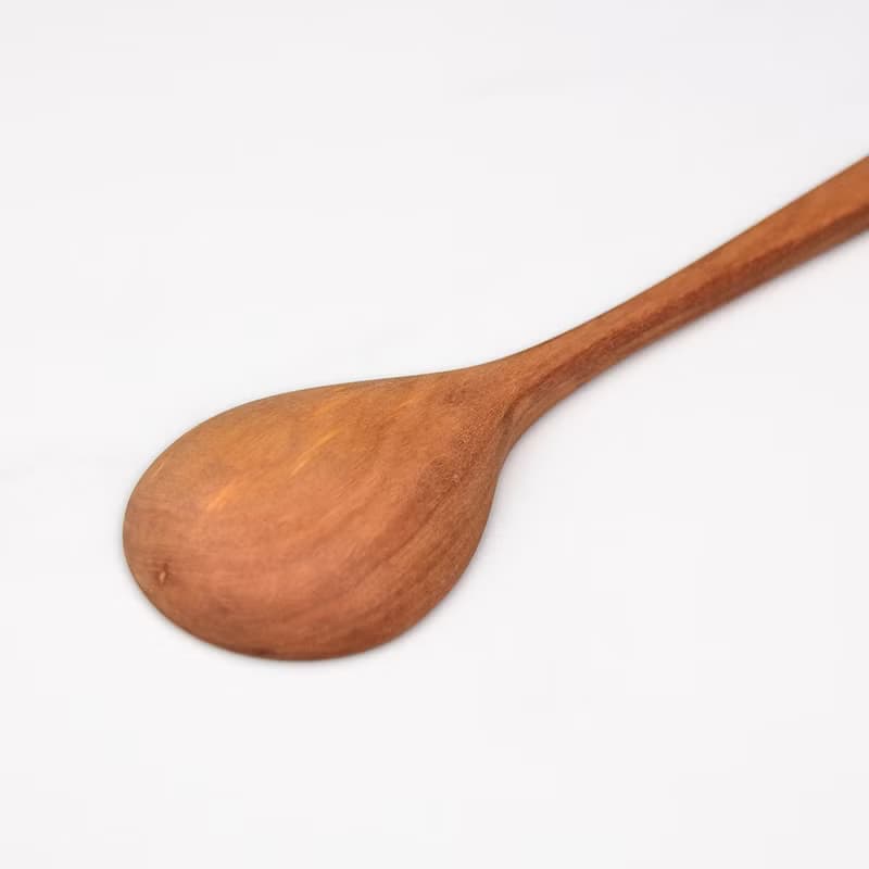 圓頭橄欖木湯匙19公分-單入