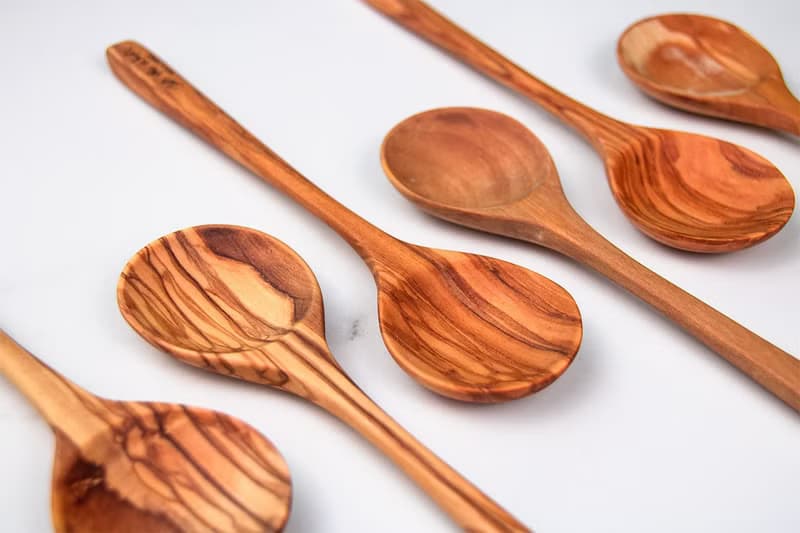 圓頭橄欖木湯匙19公分-單入