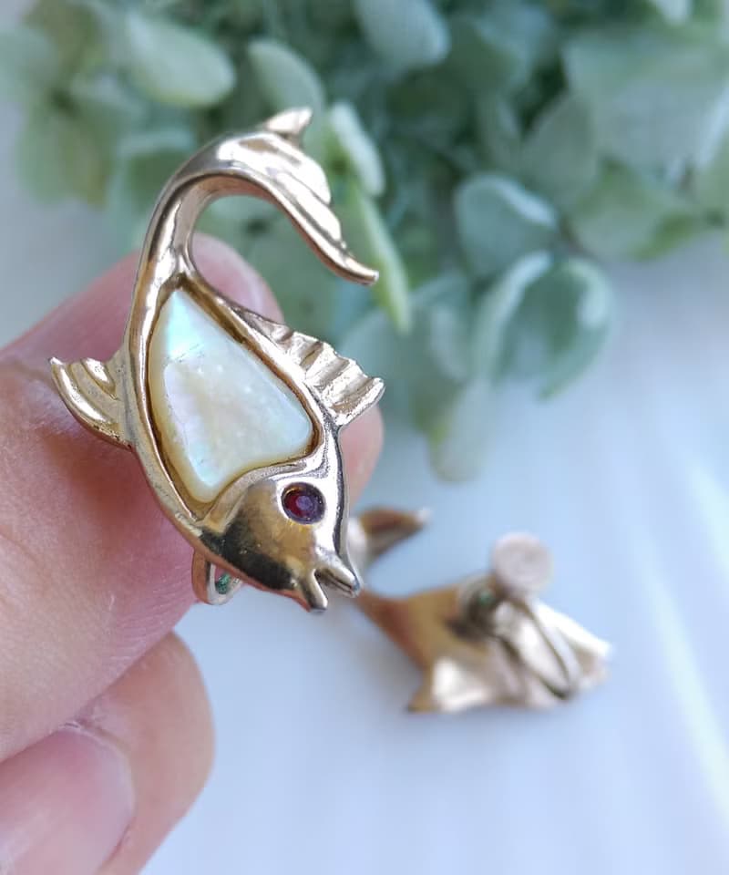 Vintage Jewelry 西洋古董飾品 栓式耳環