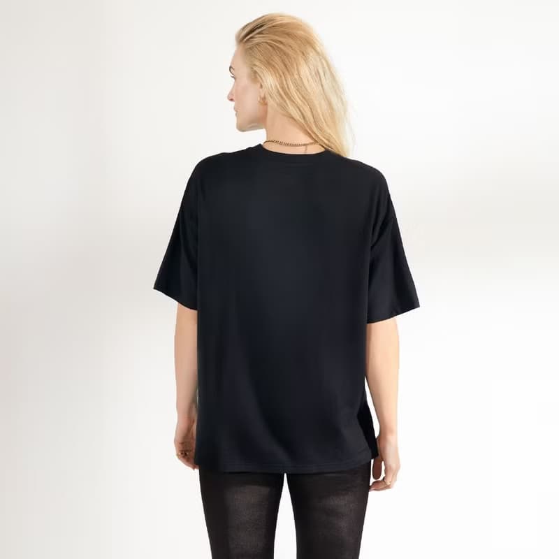 Bread & Boxers T shirt Soft Fiber 女用垂墜感柔棉T恤 - 黑
