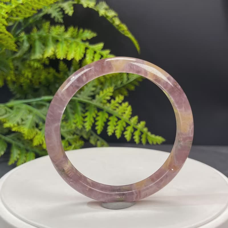 精品 羽毛極光23水晶手鐲 60MM 冰透閃片星光 清潔脈輪 穩固能量