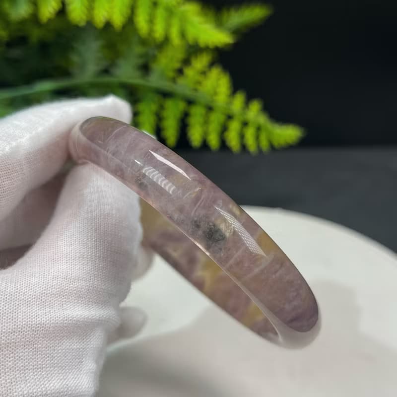 精品 羽毛極光23水晶手鐲 60MM 冰透閃片星光 清潔脈輪 穩固能量