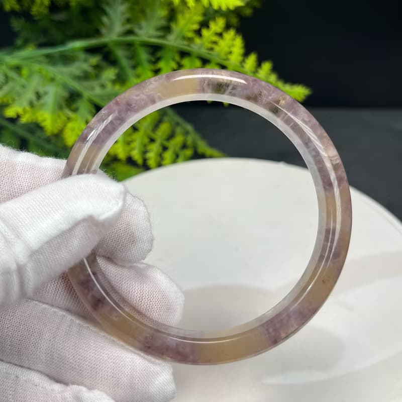 精品 羽毛極光23水晶手鐲 60MM 冰透閃片星光 清潔脈輪 穩固能量