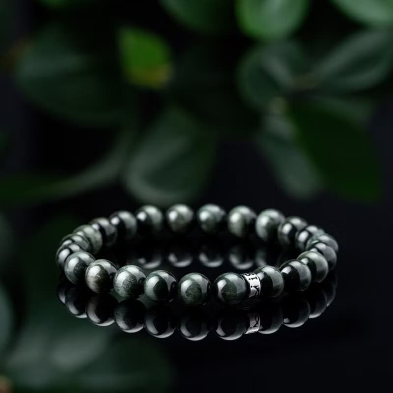 南非滿絲貓眼綠髮 | 能量水晶手串 | 7.5-8.5mm