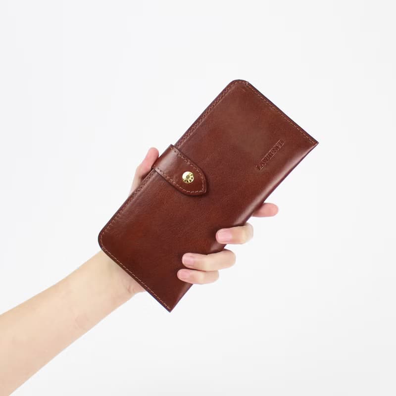 義大利植鞣革牛皮簡式長夾 生日新年禮物