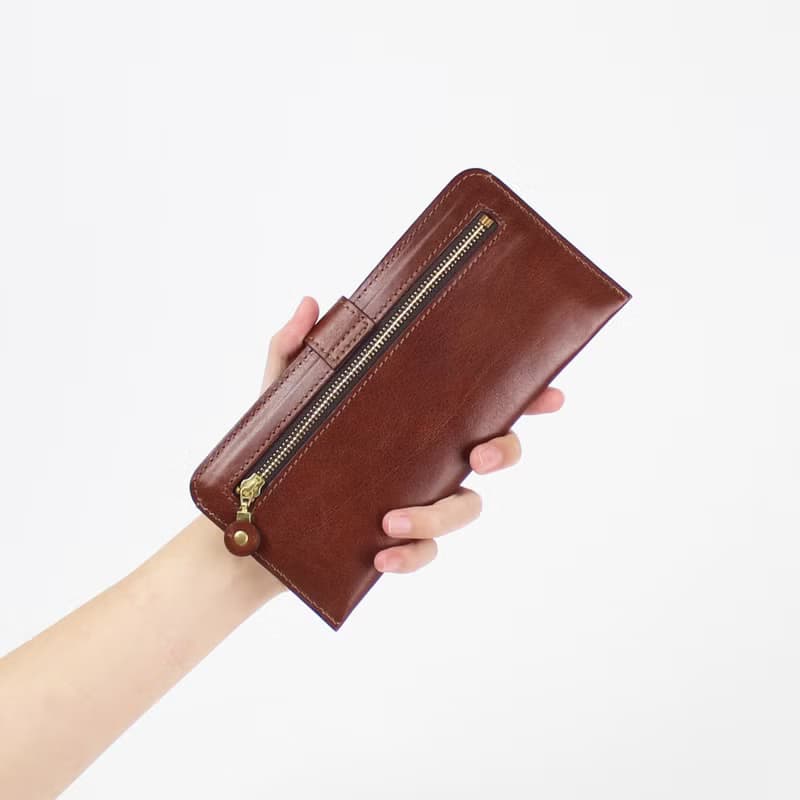 義大利植鞣革牛皮簡式長夾 生日新年禮物