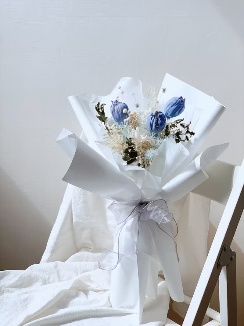 鬱金香花束 乾燥花永生花束 告白花束 生日禮物 情人節花束