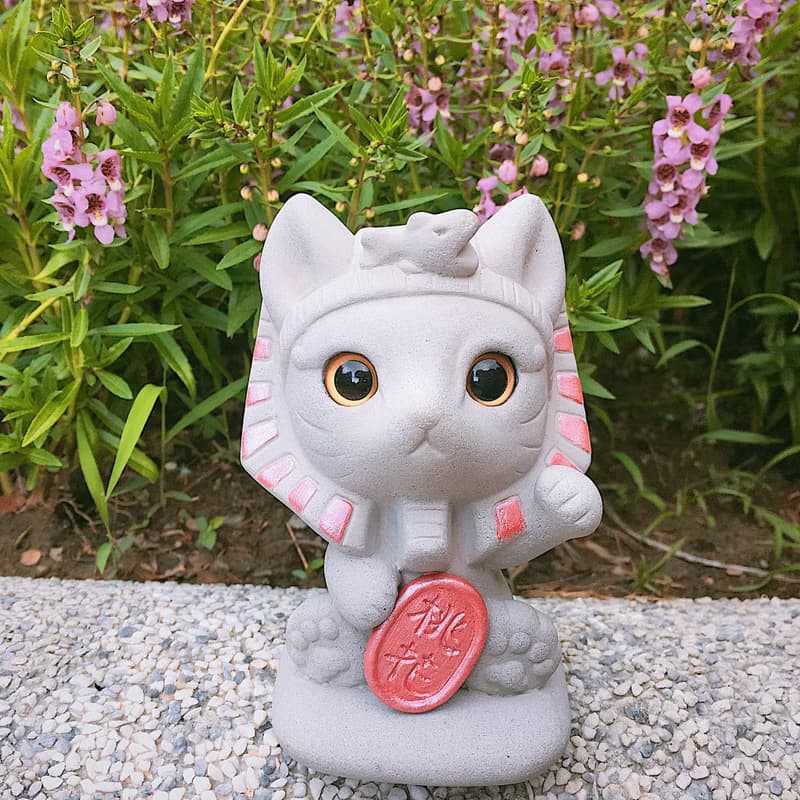 【快速出貨】七夕 桃花愛神貓 水泥擴香石 交換禮物