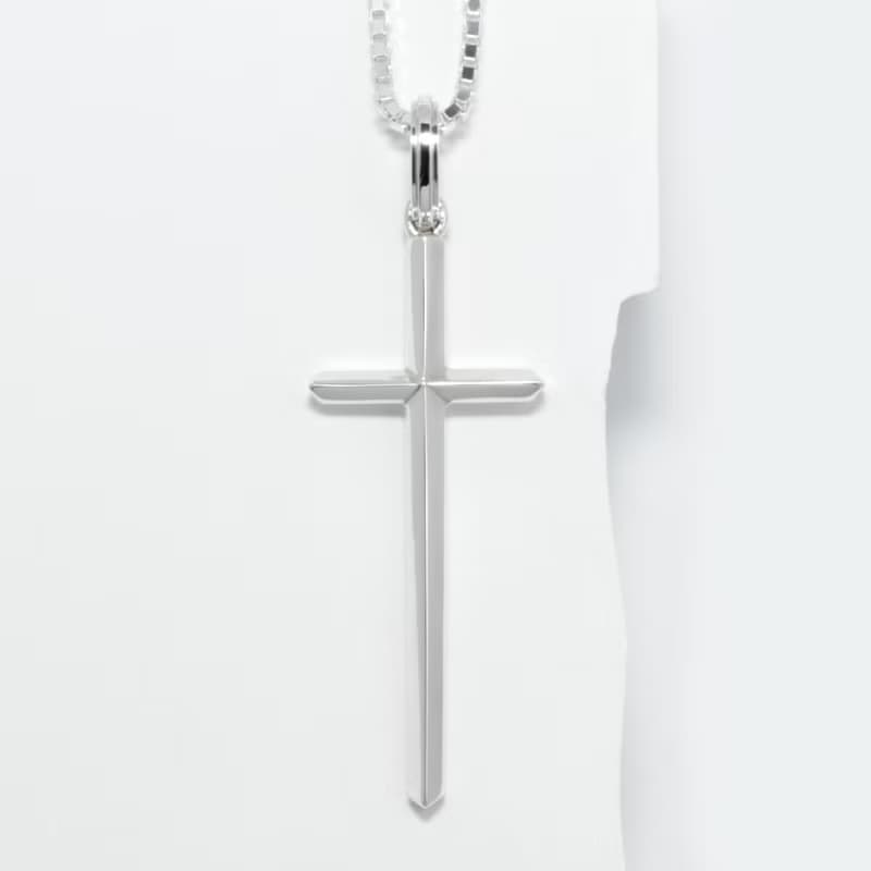 山脈十字架墜-男款