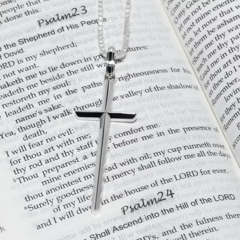 山脈十字架墜-男款